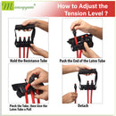 Manogyam 3-Tube Chest Expander: Strengthen Your Upper Body with Our Resistance Band