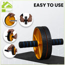 Manogyam Double Wheel Ab Roller - Fitness Equipment for Core Strengthening and Abdominal Workouts