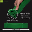 Manogyam 44 mm Thick Power Resistance Band for Strength Training (Green)