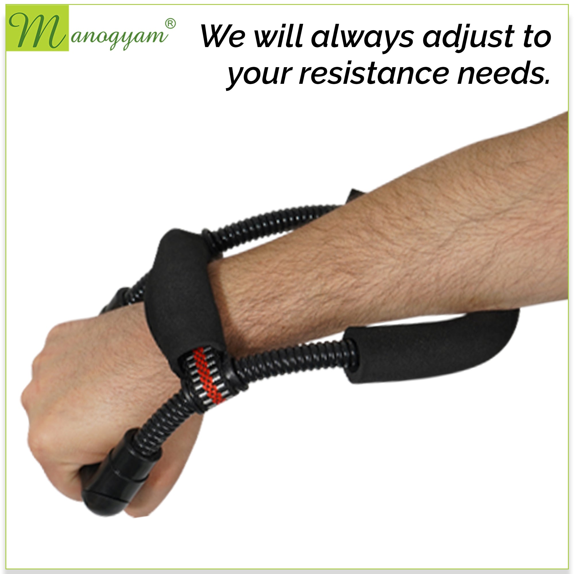 Manogyam Forearm Exerciser for Stronger Grips and Toned Arms
