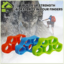 Manogyam Finger Exerciser, Finger Stretcher, Finger Resistance Bands (Set of Three)