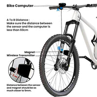 Manogyam Cycle Speedometer | Waterproof Bicycle Odometer | 14 in 1 Function Speedometer