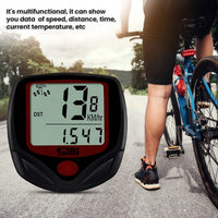 Manogyam Cycle Speedometer | Waterproof Bicycle Odometer | 14 in 1 Function Speedometer