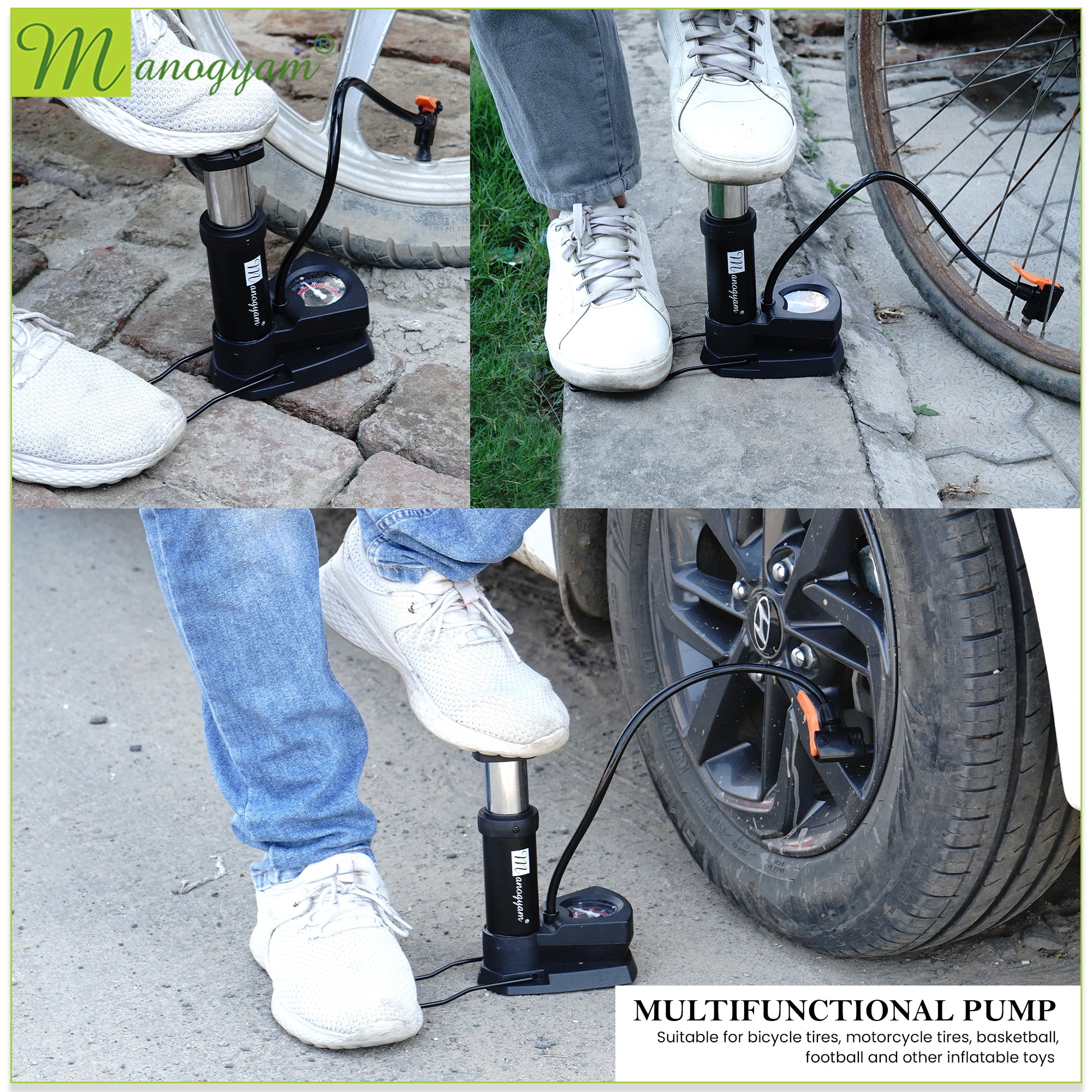 Manogyam Mini Cycle Air Pump | Bike Pump