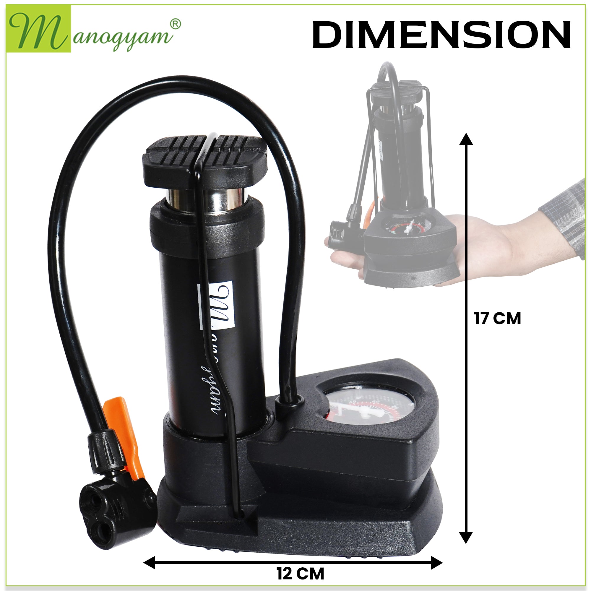 Manogyam Mini Cycle Air Pump | Bike Pump