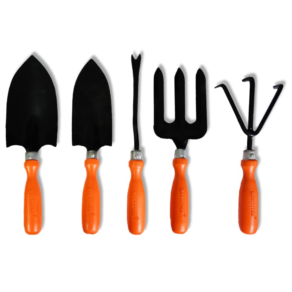 Manogyam Gardening Hand Tool | Garden Tool Kit 5Pcs ( Plastic )