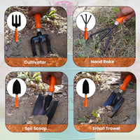 मनोज्ञम बागवानी हाथ उपकरण | गार्डन टूल किट 5पीसी (प्लास्टिक)
