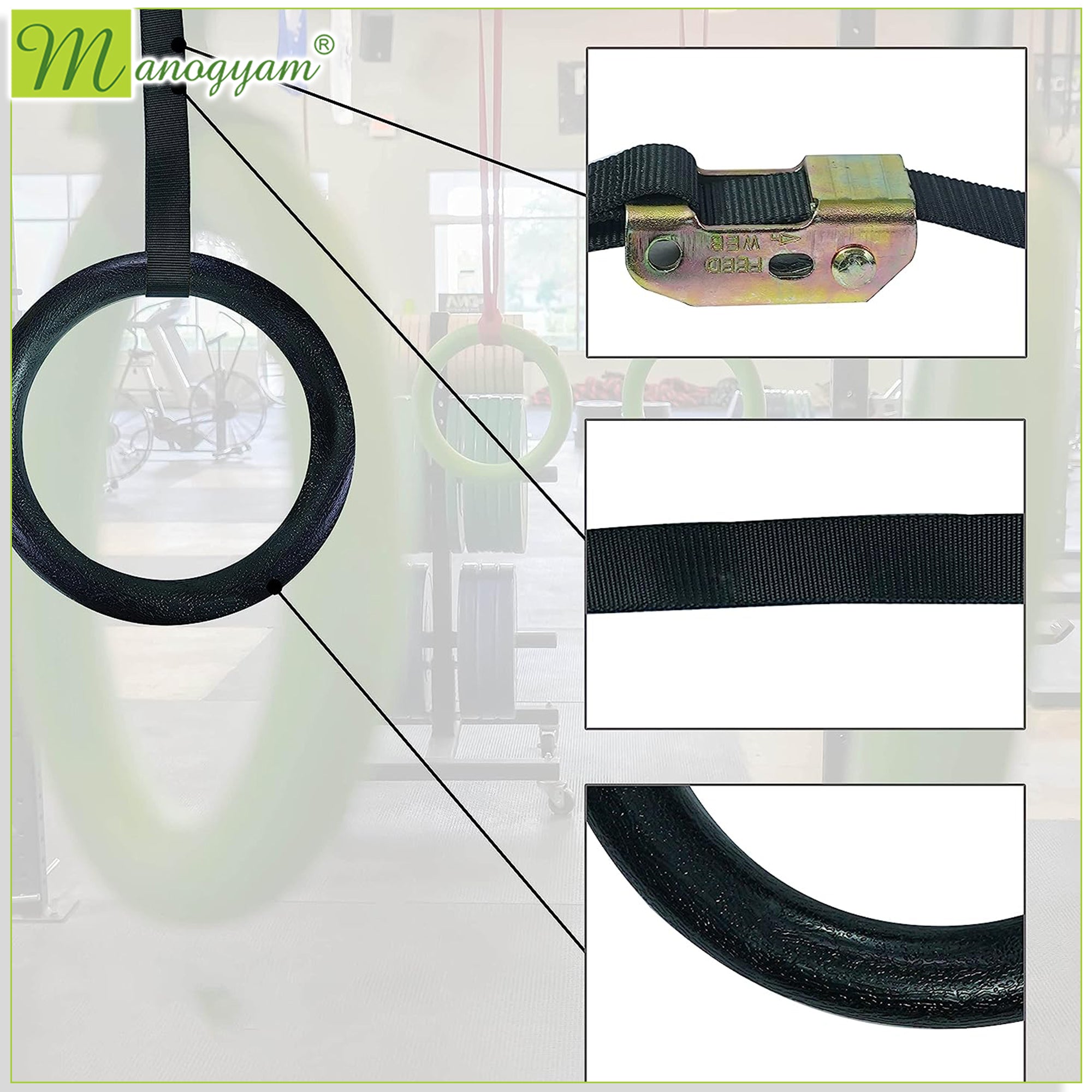 Gymnastic Roman Rings - Best Quality & Affordable Plastic Rings for Exercise