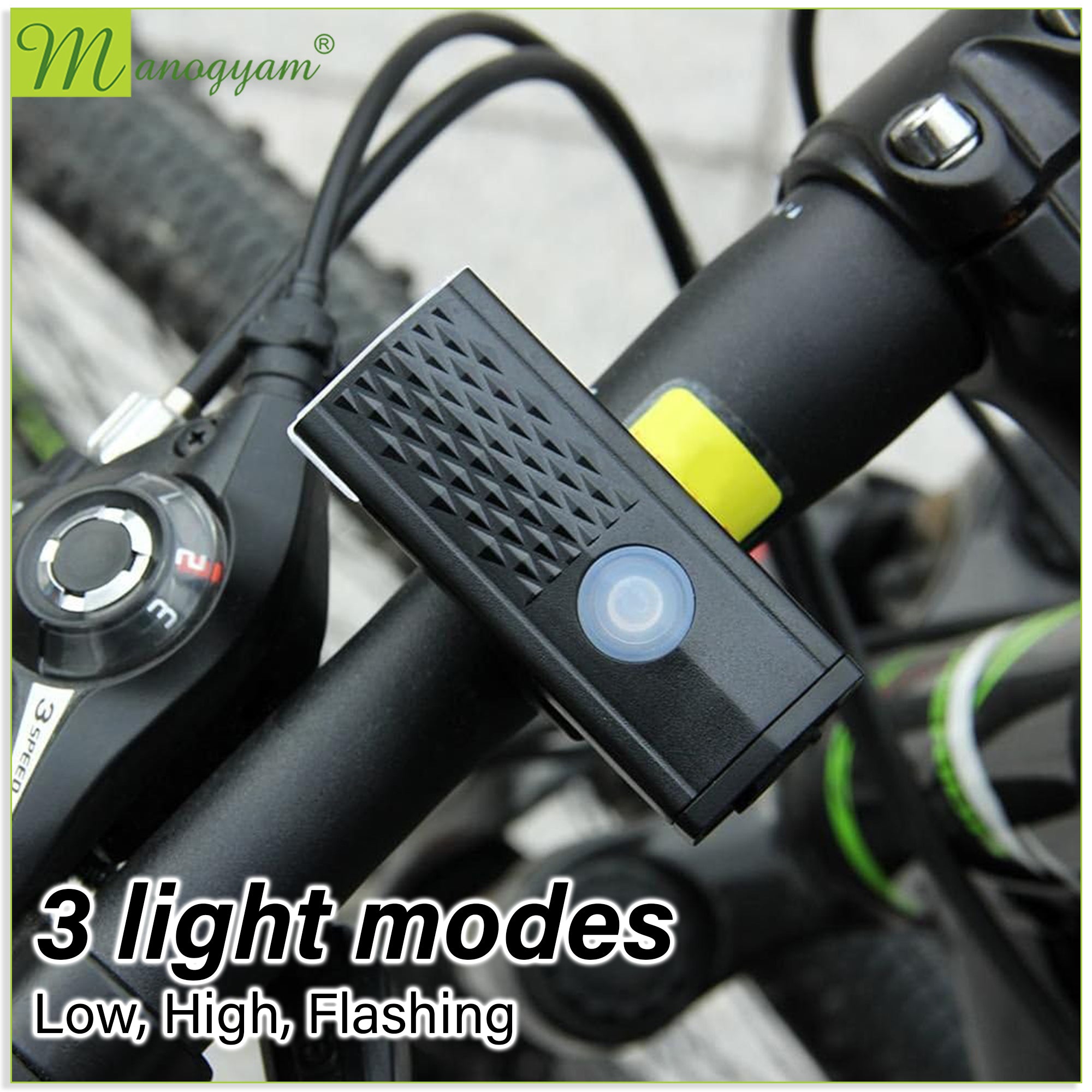 Manogyam RideBright LED Bicycle Light: Illuminate Your Journey Safely