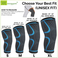 Manogyam Nylon Knee Support: Comfort and Stability for Active Living