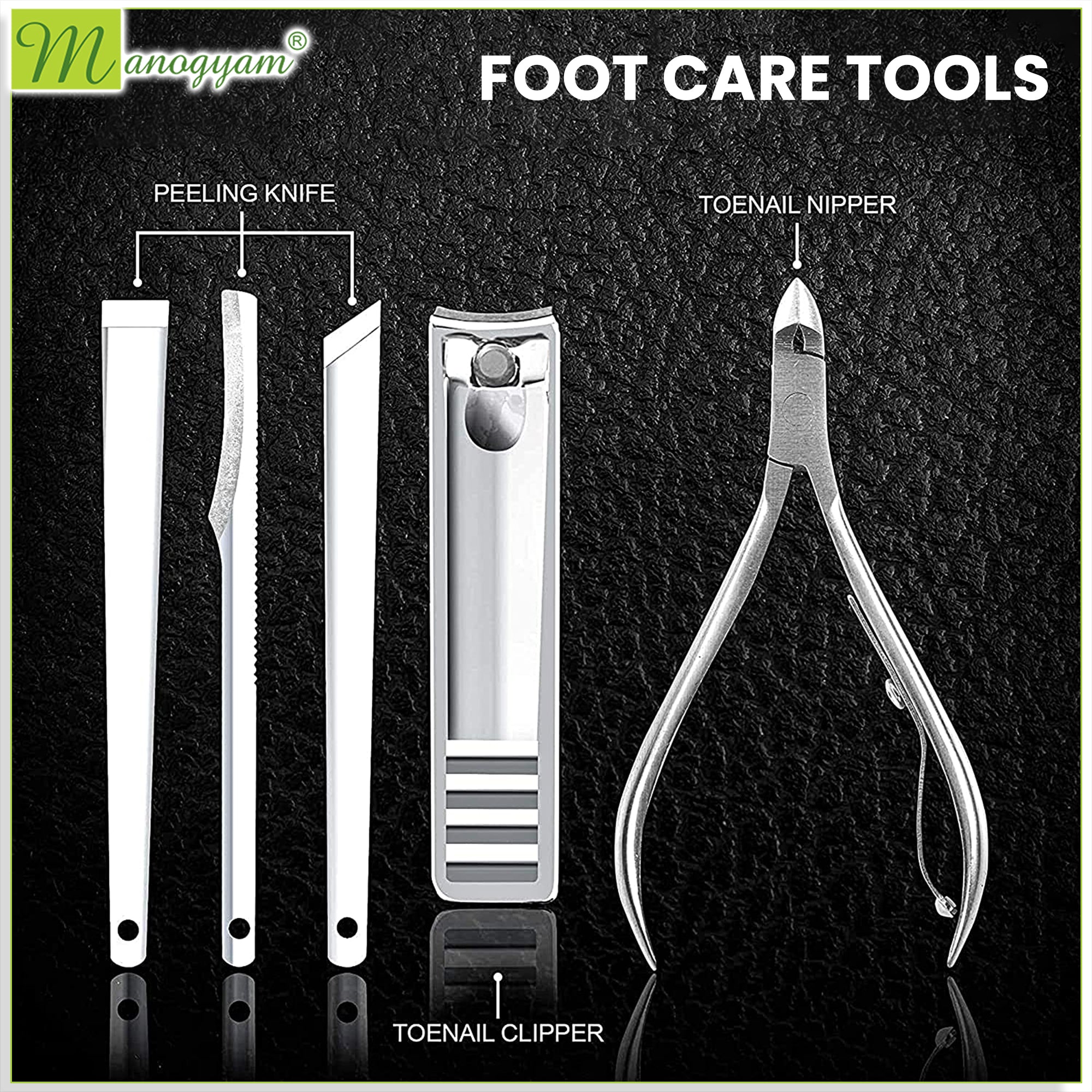 Manogyam 16-Piece Pedicure Kit for Salon-Quality Results at Home