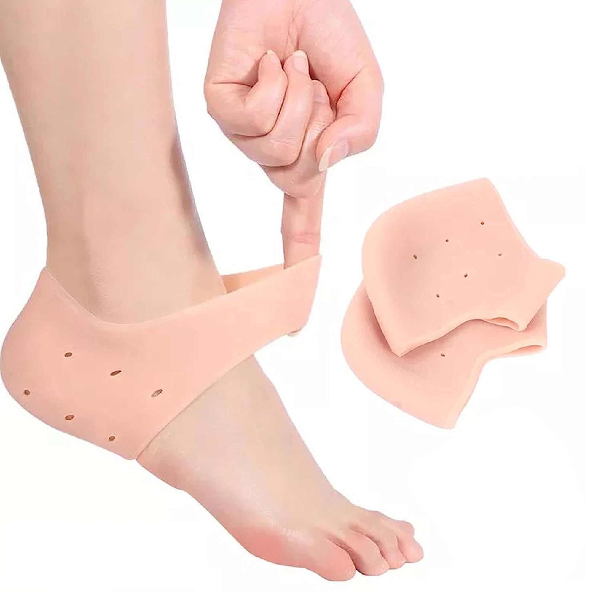 Manogyam HeelGuard - Premium Silicone Heel Pad for Ultimate Foot Support
