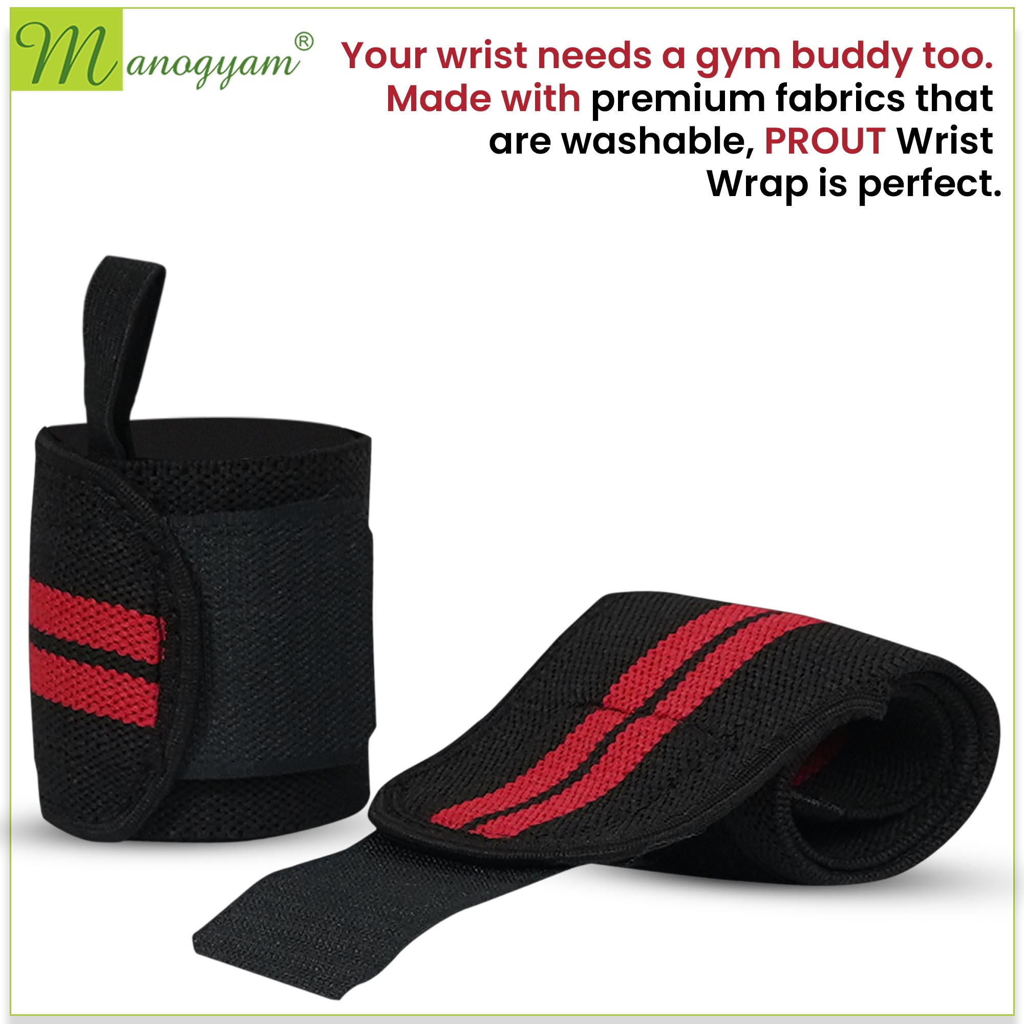 Manogyam FlexiGrip Wrist Support: Ergonomic Brace for Comfortable and Stabilized Wrists
