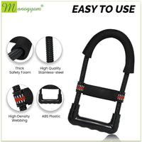 Manogyam Adjustable Hand Gripper & Wrist Exerciser Combo for Ultimate Strength