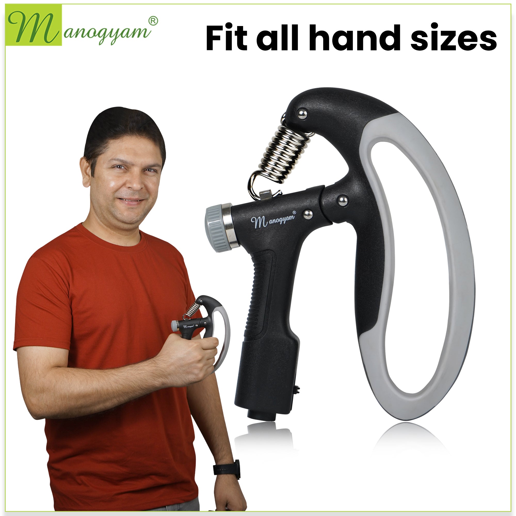 Manogyam Professional Training Adjustable Hand Gripper