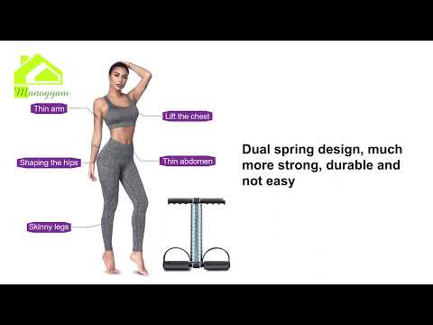 Manogyam Tummy Trimmer for Men & Women With Double Spring