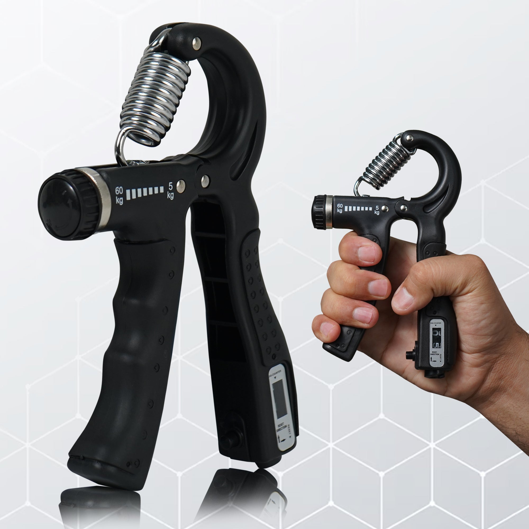 Manogyam Countable Hand Gripper with Adjustable Resistance